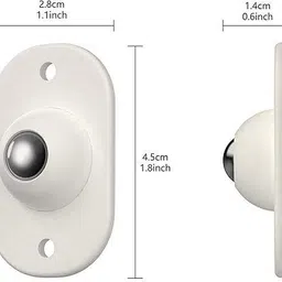 velaavo Wheels For Furniture Moving, 4 pcs Self Adhesive Mini Swivel Caster Wheel Swivel Swivel Furniture Caster image 2