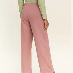 swadwshitraders Pack of 2 Women Solid Black, Pink Track Pants image 5