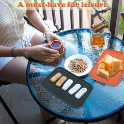 sugalsu Wheat Straw Fast Food Serving Tray, Stackable Restaurant Serving Tray, BPA-Free Tray image 4