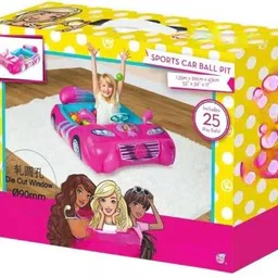 kindertales Auto (IND*65)Sportiva di Barbie con Volante Inflatable Ball Pits image 5