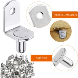 hasthip Metal L Shaped Shelf Brackets Set 2 Shelf Bracket image 3