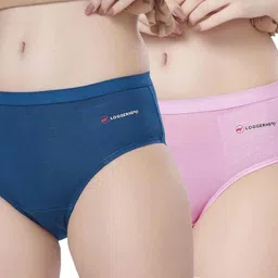 loggerhead Pack of 2 Women Hipster Light Blue, Pink Panty-picture-13