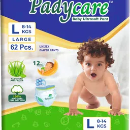 padycare Easy Dry Diaper Pants with 12 hrs absorption Large Size, 8-14 Kgs - L image 1