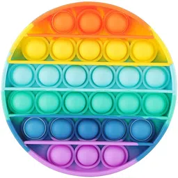 prayosha enterprise Fidget Toys, pop it Fidget Toy Set | its Fidget Toys, Fidget Toys pop it Rainbow, pop it Toy, | pop it Fidget Toy, Rainbow pop it, Push pop Bubble Fidget Toy (2 Pack Rectangle and Round) image 3