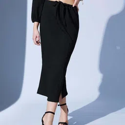 street9 Women Solid Regular Black Skirt-picture-17