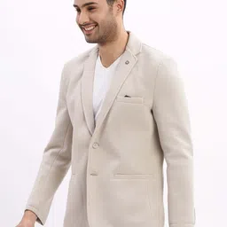 showoffff Men Solid Single Breasted Formal Blazer image 2