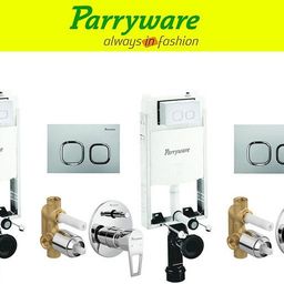 parryware Half Frame Concealed Cistern, with divater body upper espiron set of 2 pic 182 Dual Flush Tank-picture-9