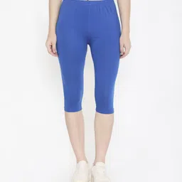 feelings Women Blue Capri-picture-10