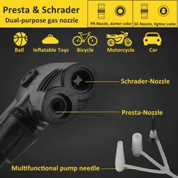 lirzeg 160 Psi PUMP FOR CAR BIKE Car Pump image 2