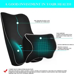 abhsant Black Memory Foam image 4