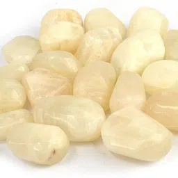 reiki crystal products 100% Natural Crystal New-87-Milky Moonstone-Tumble-stone-200gm Regular Asymmetrical Crystal Stone image 3