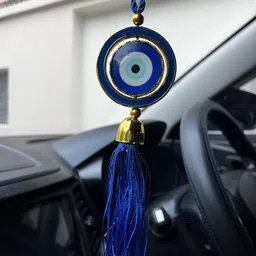 ishwaraa Evil Eye Hanging Latest Collection – Nazar raksha kavach(Evil Eye Round Shape) Car Hanging Ornament-picture-21