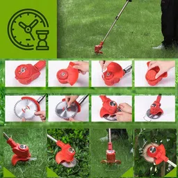 dhruviyatik Electric Wireless Rechargeable Edge Cutter 48V-2 Batteries-25cm Cutting Width-05 Cordless Grass Trimmer image 5