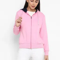 Women Full Sleeve Solid Hooded Sweatshirt-image-49