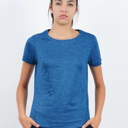 laya Pack of 3 Women Self Design Round Neck Polyester Multicolor T-Shirt image 3