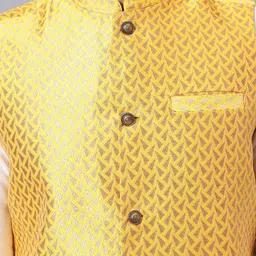 Latest Chikan Garments Corduroy Woven Design Nehru Jacket image 2