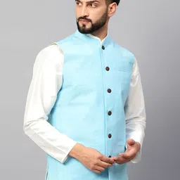 Latest Chikan Garments Mandarin Collar Nehru Jacket image 3
