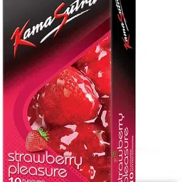 ks Strawberry Flavoured Dotted Condom image 1