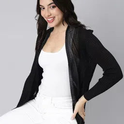 SHOWOFF Longline Acrylic Sheer Shrug image 1