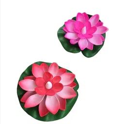 kripa retails Lotus Flower Shape Water Sensor Floating LED Smokeless Candles -pack of 2 Candle-picture-28
