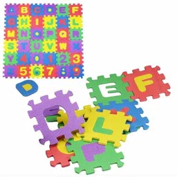 navinta 36 Pieces Alphabet Floor mats for Kids, Puzzle Foam Mat for Children, Educational Puzzle Interlocking Foam Play Mat Toy (Multicolored) image 3