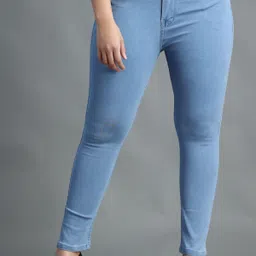 pompous Women Regular High Rise Light Blue Jeans image 3