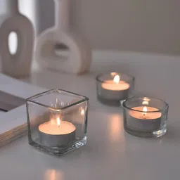 trinestia Smokeless Tealight candle - Pack of 30 Candle image 3