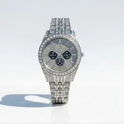 looftrader Premium Crystal-Studded Fashion Wristwatch Analog Watch - For Men & Women T3 image 3