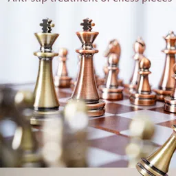 tlismi Foldable Magnetic Classic Metal Chess Board Travel & Educational Game (12 Inch) Board Game Accessories image 4