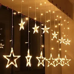prakash 138 LEDs 2.49 m Yellow Flickering, Steady Star Rice Lights-picture-23