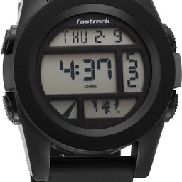 Fastrack StreetStyle Digital Black Dial Black Silicone Strap Analog Watch - For Men 38120PP01 image 4