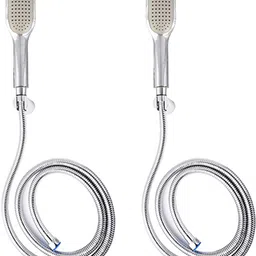 Rectangular Flow HS-018 ABS Plastic Hand Shower with SS Tube 1.5 M and Hook Handheld-image-15