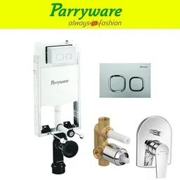 parryware Half Frame Concealed Cistern, with divater body upper Praseo set of 1 pic 018 Dual Flush Tank-picture-30
