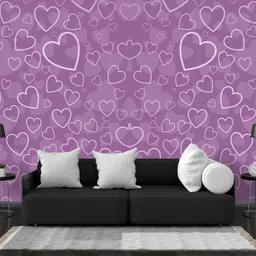 sai artss Decorative Purple, White Wallpaper image 5