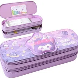 akvanar 3D Pencil Case Multipurpose Zipper Pencil Pouch School Stationery Box Geometry Box-picture-35