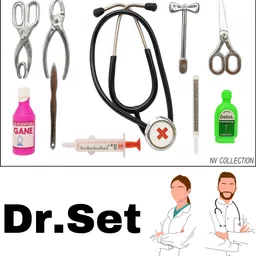 ctc creation Doctor Pretend Play Set in Shiny Chrome Finish-picture-32