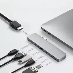 TECHGEAR 7 In 1 Type-C / USB-C Multifunctional Extension HUB Adapter NEW 7 In 1 Type-C / USB-C Multifunctional Extension HUB Adapter USB Hub-image-20