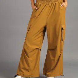 hrx by hrithik roshan Women Solid Yellow Track Pants-picture-16