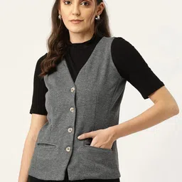 brinns Solid Women Waistcoat-picture-18