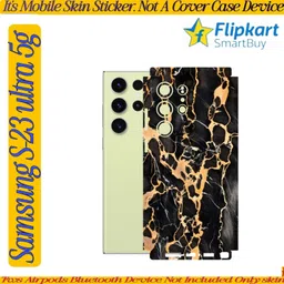 Flipkart SmartBuy samsung s23 ultra 5g mobile skin broken gld 3_oks549 Mobile Skin-picture-12