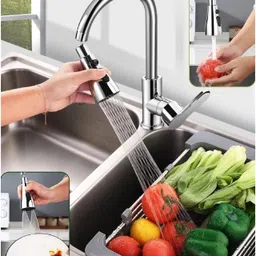 kapmore Water Tap Extension for Kitchen Sink||3 Flow Modes||Flexible||Upto Water Saving 360° Rotation Flexible Water||Tap Extension for Kitchen Sink Three Way Valve Faucet image 4