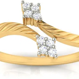 avsar Nisha 18kt Diamond Yellow Gold ring-image-67