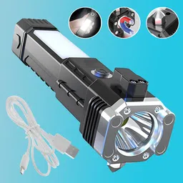 Outdoor Emergency COB LED Torch Flashlight Waterproof and Rechargeable 2 hrs Torch Emergency Light-image-34