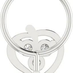 avsar Parina 14kt Cubic Zirconia White Gold Nose Wire image 5