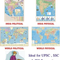 ncp INDIA & WORLD MAPS ENGLISH , CONSTITUTION OF INDIA & HISTORY OF INDIA CHART : COMBO OF 6 MAPS/CHARTS : MAPS SIZE 70 X 100 CMS ( 28 X 40 INCHES ) , CHARTS SIZE 55 X 90 CMS ( 23 X 36 INCHES ) : USEFUL FOR UPSC , SSC , IES & OTHER COMPETITIVE EXAMS Paper Print image 5
