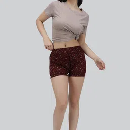 amul comfy Pack of 4 Women Boy Short Multicolor Panty image 5