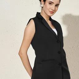 brinns Solid Women Waistcoat image 4