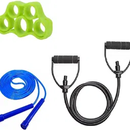 dr pacvu Set3|Toning Tube,Jump Skipping Rope and Rubber Grip for Body Stretching,Exercise Fitness Accessory Kit Kit-picture-16