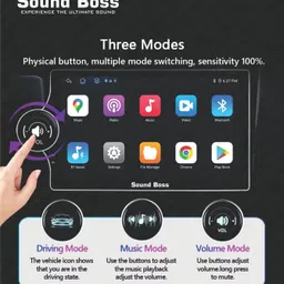 sound boss Androidify 4th Gen 10.1 Inch Diamond Qled Side Knob (2GB/32GB) Android Car Stereo image 2