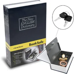 home brilliant Small Book Safe Dictionary Style Locker Money Storage Box with Lock Safe Cash Box-picture-32